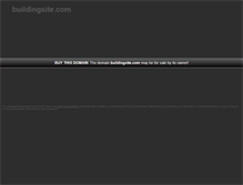 Tablet Screenshot of buildingsite.com